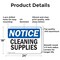 Signmission Cleaning Supplies, 24 in W x Rectangle, Aluminum OS-2PACK-NS-A-1824-L-10654 - alternate 3